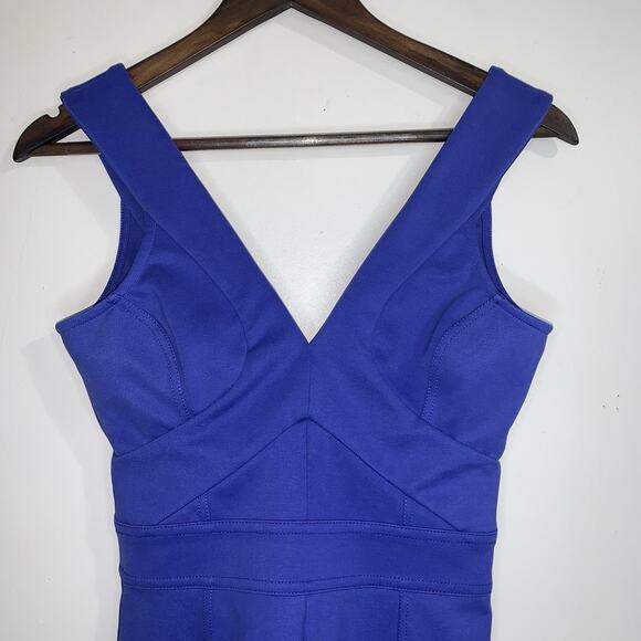 Ted Baker Dress Womens Size 0 Blue Bodycon Cocktail Mini Body Shaping Fitted - Picture 2 of 13